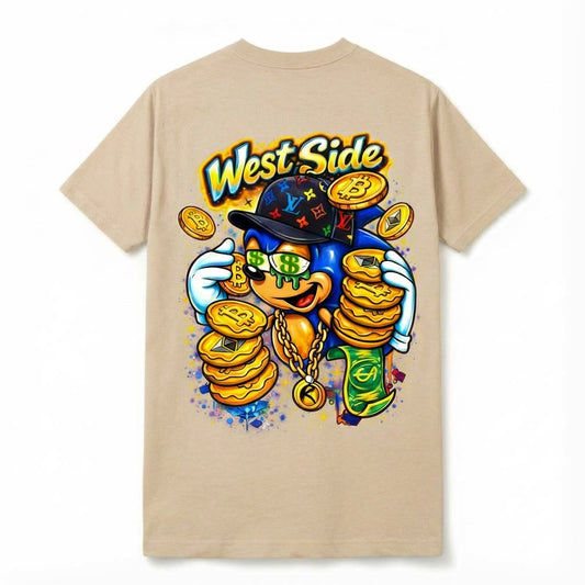 T-SHIRT WEST SIDE MONEY – CARTOON STREET & HUSTLE CULTURE