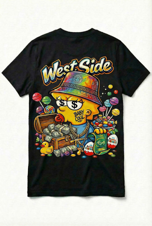 🖤 T-SHIRT WEST SIDE – BABY COOL CANDY MONEY