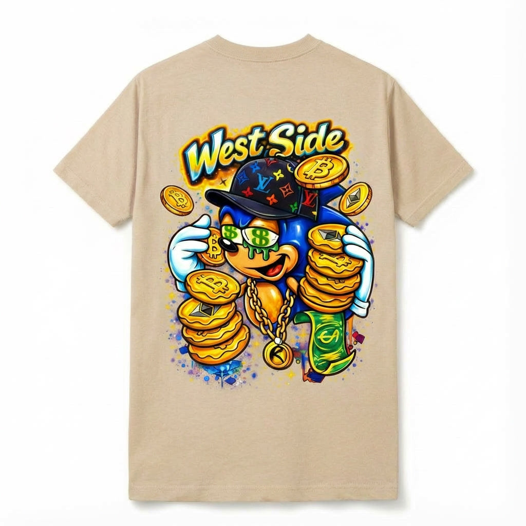 T-SHIRT WEST SIDE MONEY – CARTOON STREET & HUSTLE CULTURE