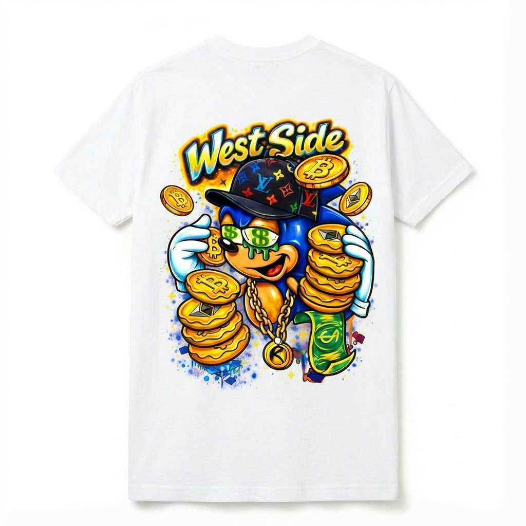 T-SHIRT WEST SIDE MONEY – CARTOON STREET & HUSTLE CULTURE