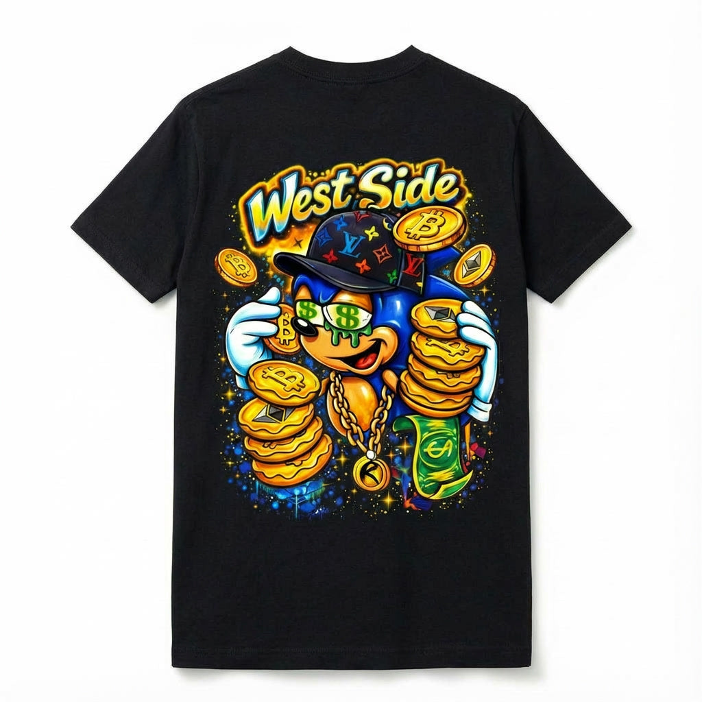 T-SHIRT WEST SIDE MONEY – CARTOON STREET & HUSTLE CULTURE