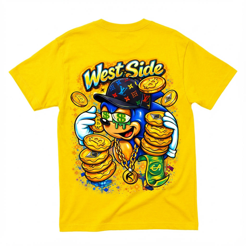 T-SHIRT WEST SIDE MONEY – CARTOON STREET & HUSTLE CULTURE