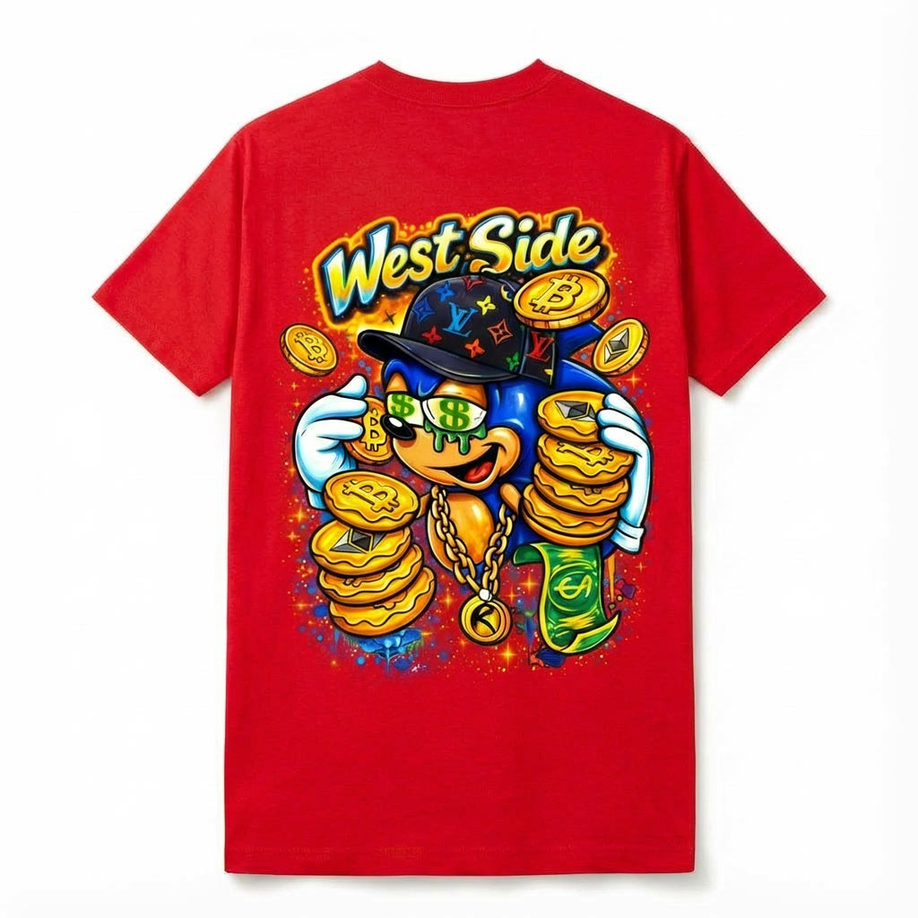 T-SHIRT WEST SIDE MONEY – CARTOON STREET & HUSTLE CULTURE