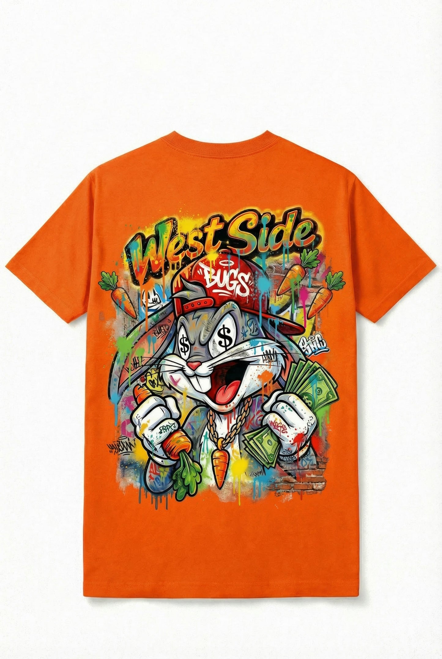 TEE-SHIRT WEST SIDE BUGS – CARTOON STREET ART & HUSTLE CULTURE 🥕💸