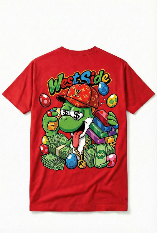 TEE-SHIRT WEST SIDE YOSHI – CARTOON STREET ART & HUSTLE CULTURE 🥚💸