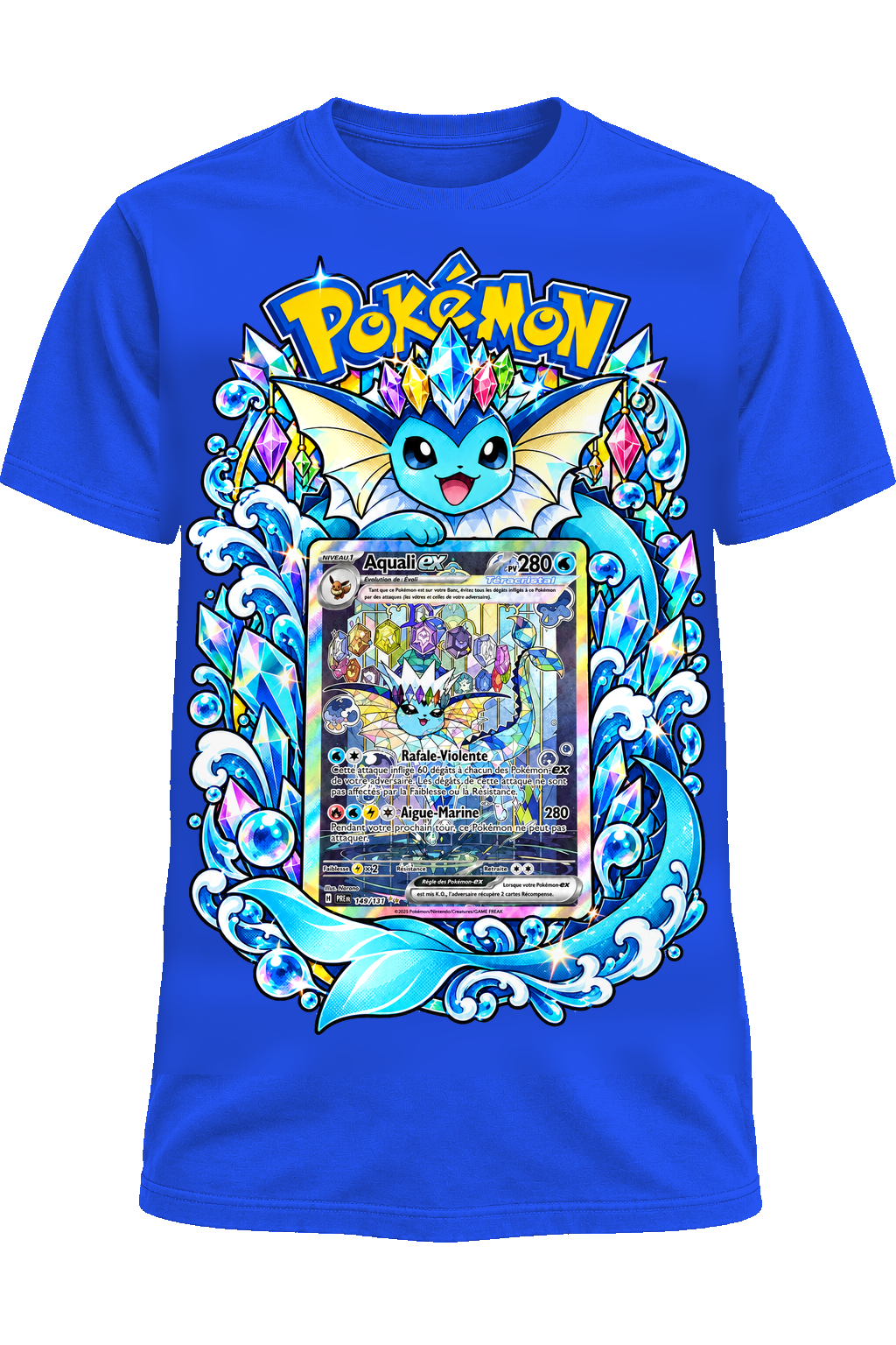 Tee-shirt Aquali ex 149/131 bleu — West Side Clothing