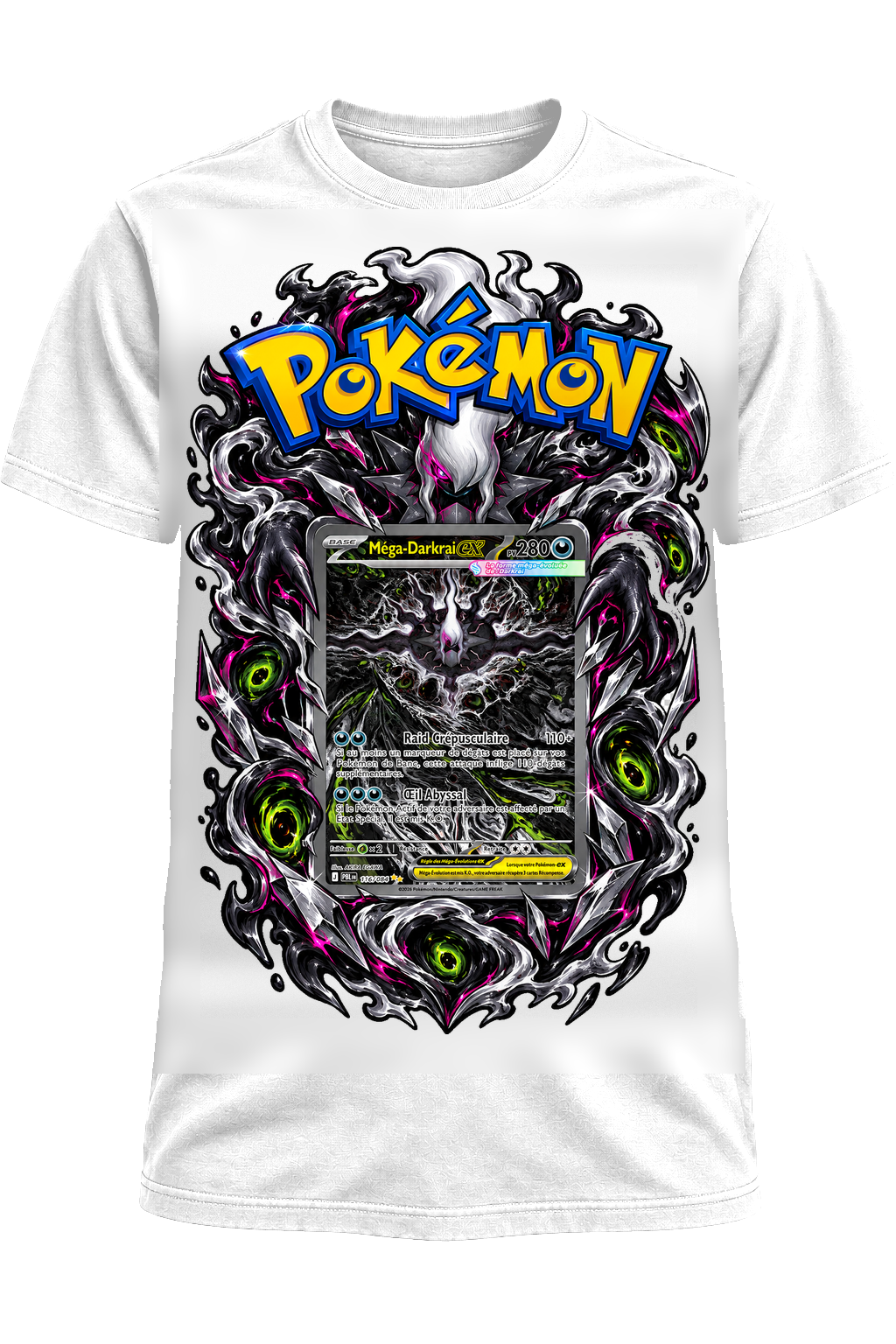 Tee-shirt Méga-Darkrai 116/084 blanc — West Side Clothing