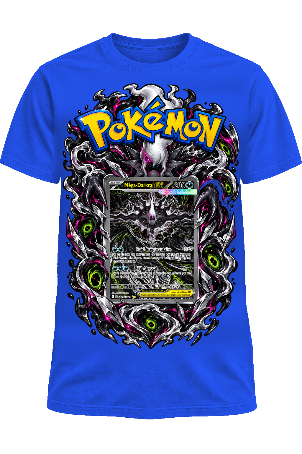 Tee-shirt Méga-Darkrai 116/084 bleu — West Side Clothing
