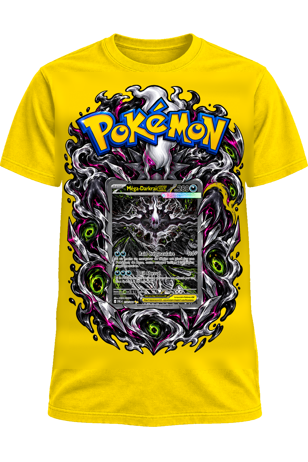 Tee-shirt Méga-Darkrai 116/084 jaune — West Side Clothing