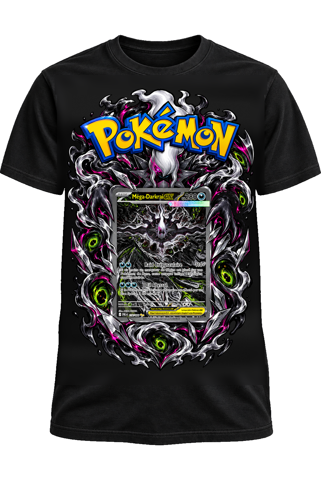 Tee-shirt Méga-Darkrai 116/084 noir — West Side Clothing