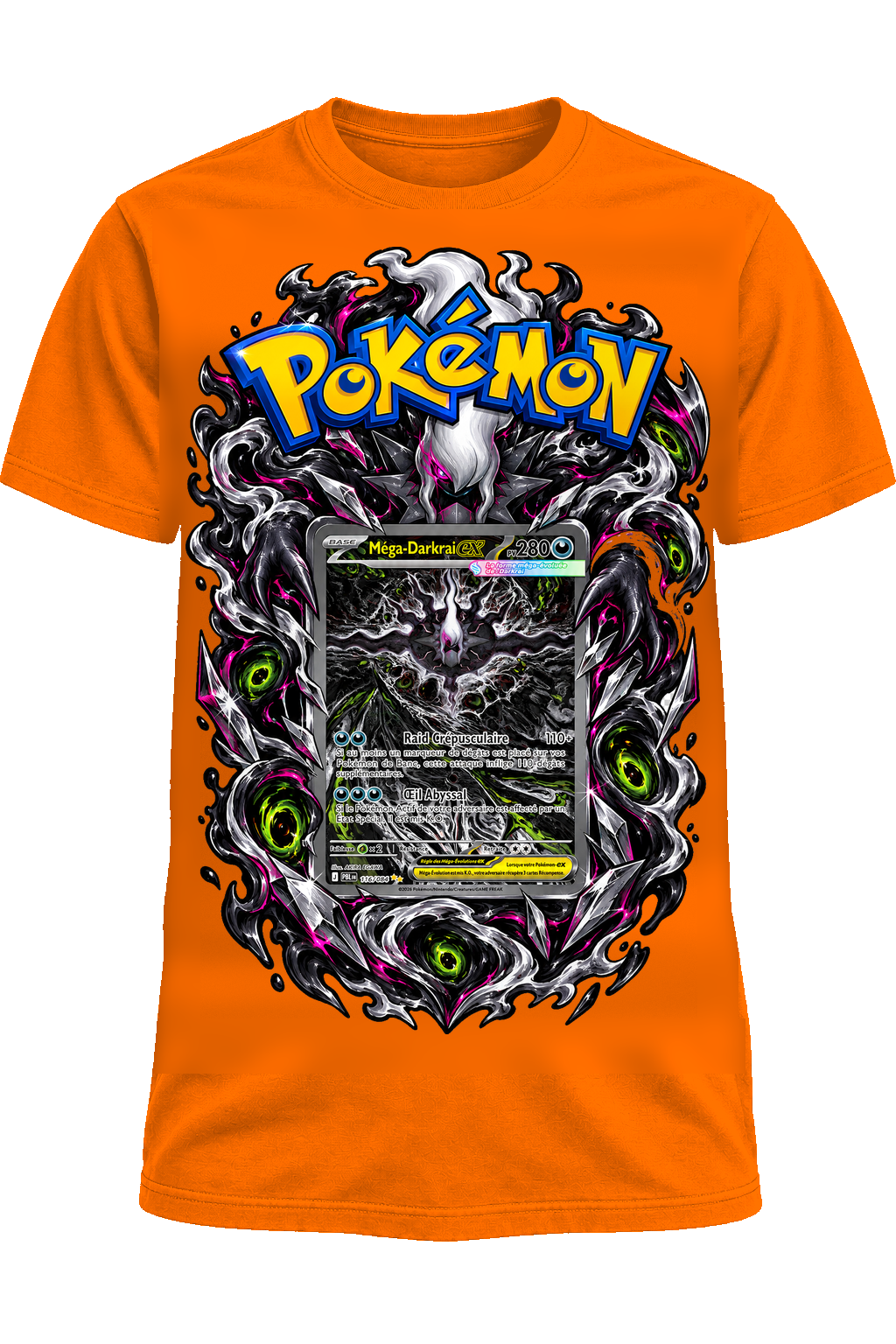 Tee-shirt Méga-Darkrai 116/084 orange — West Side Clothing