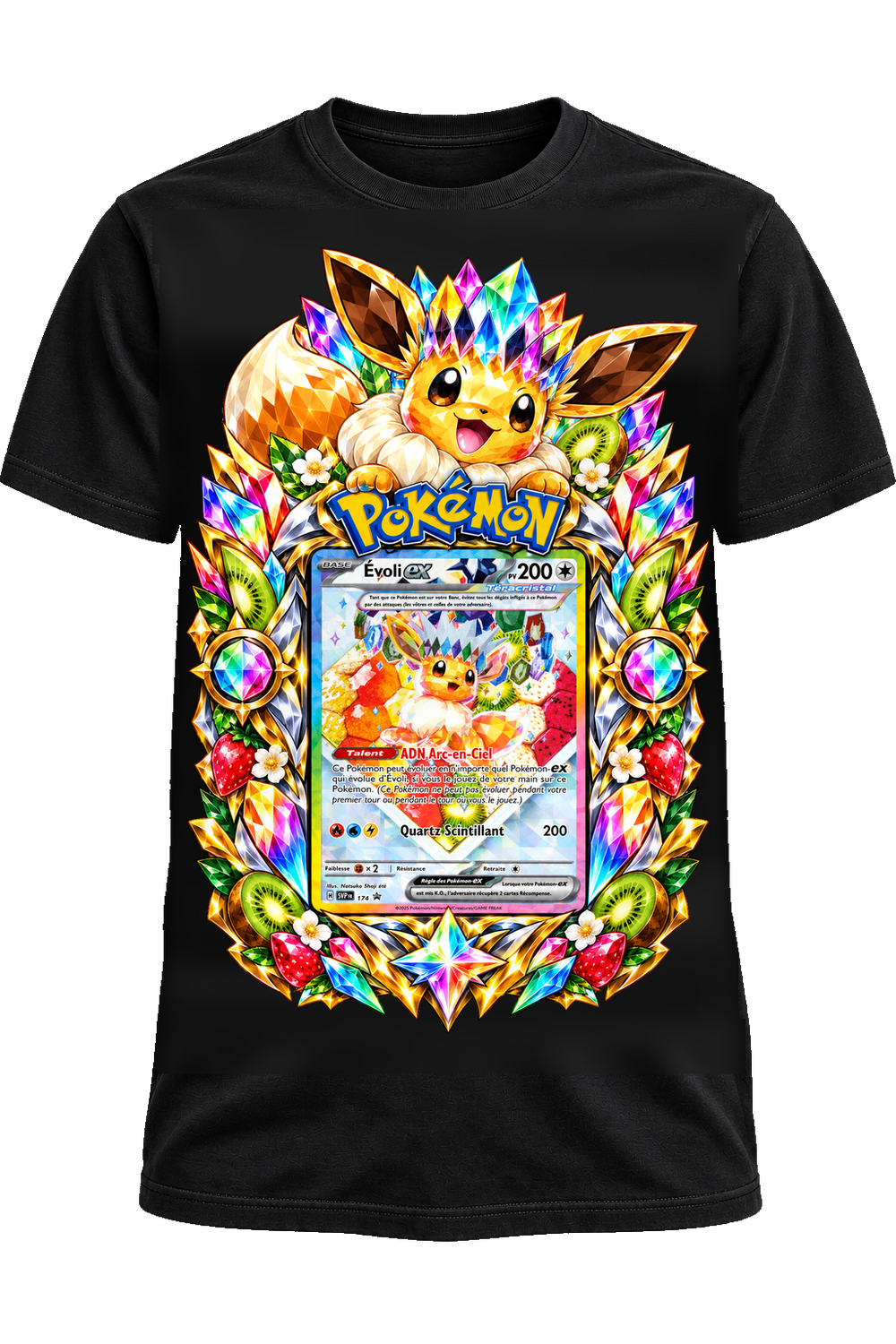 Évoli ex 174 — Tee-shirt Pokémon + booster offert