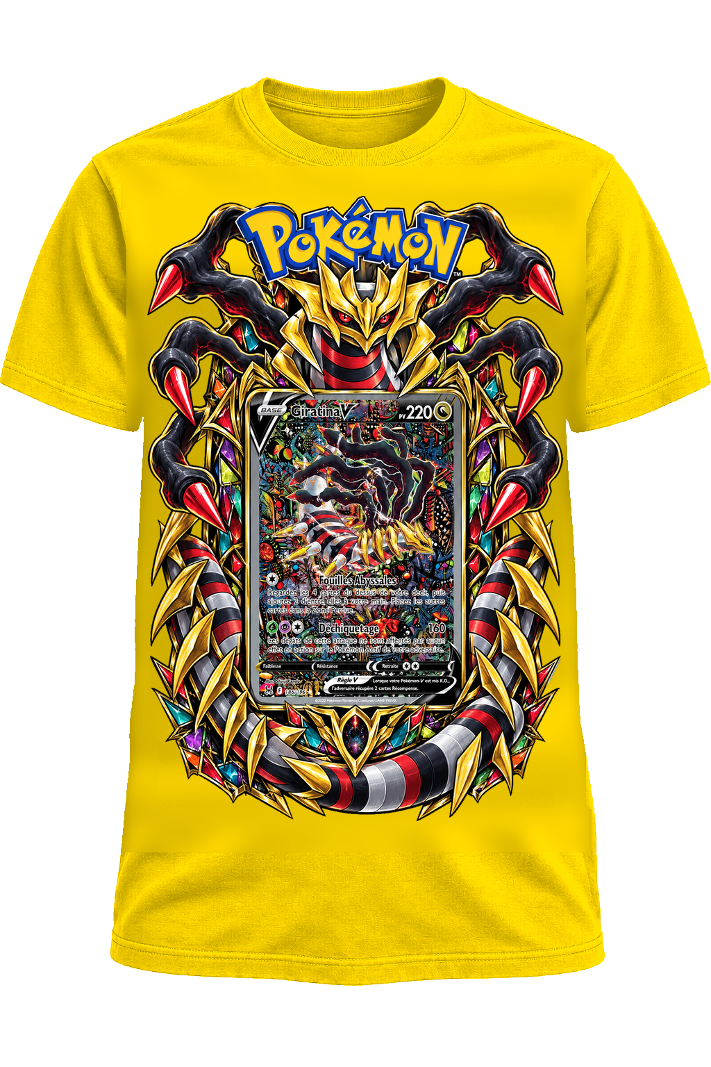 Tee-shirt Giratina V 186/196 jaune — West Side Clothing