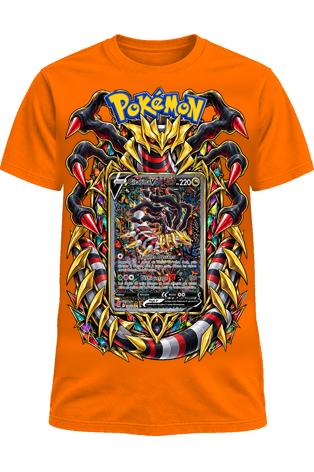 Tee-shirt Giratina V 186/196 orange — West Side Clothing