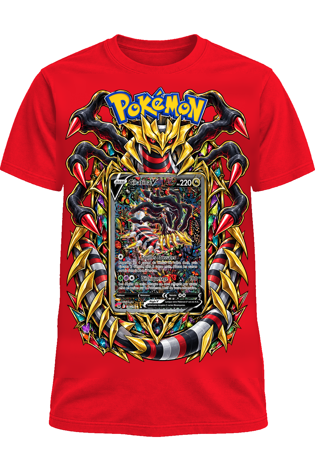 Tee-shirt Giratina V 186/196 rouge — West Side Clothing