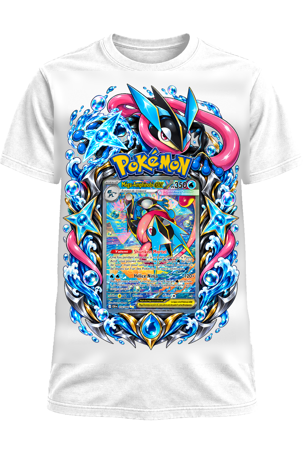 Tee-shirt Méga-Amphinobi 116/086 blanc — West Side Clothing