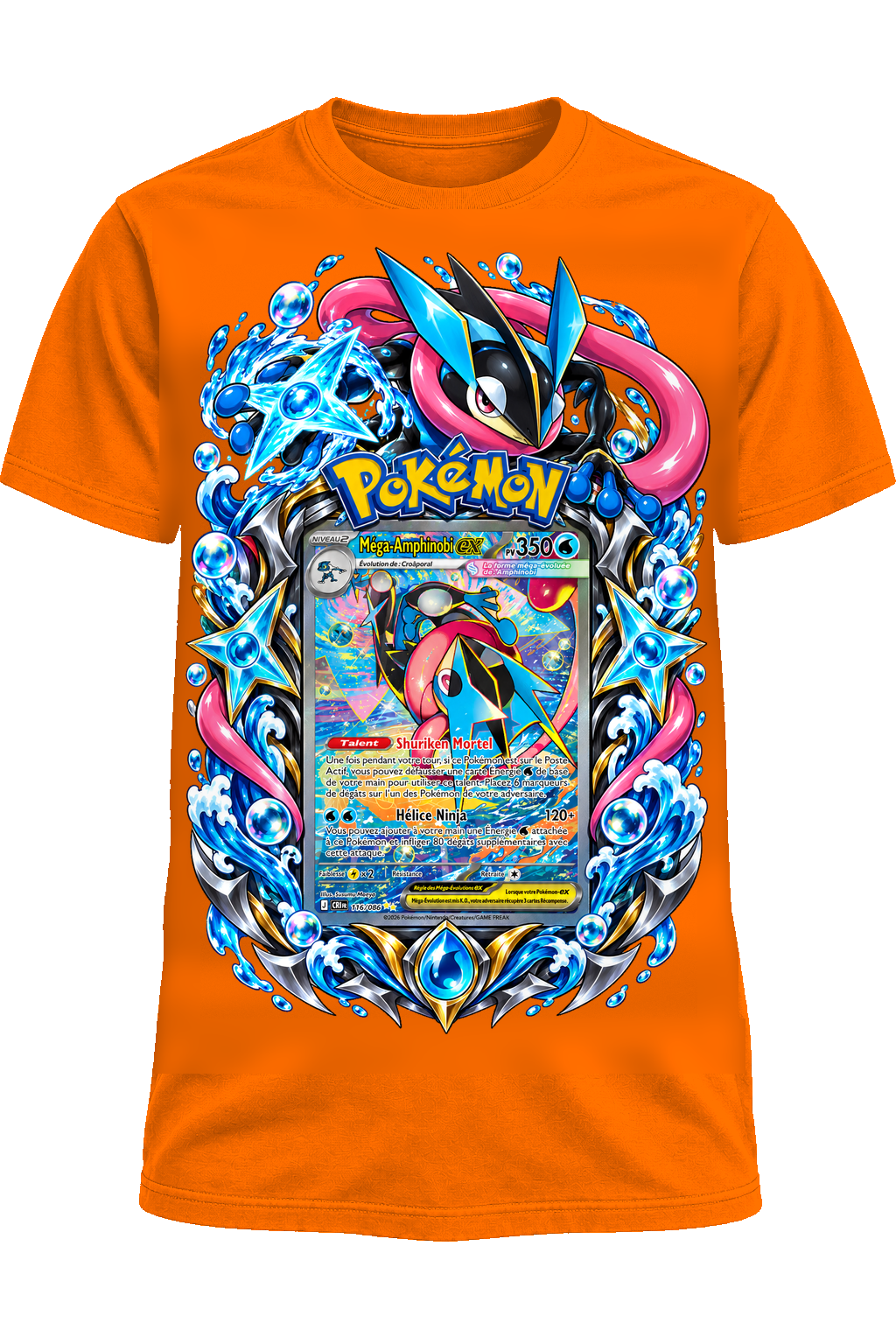 Tee-shirt Méga-Amphinobi 116/086 orange — West Side Clothing