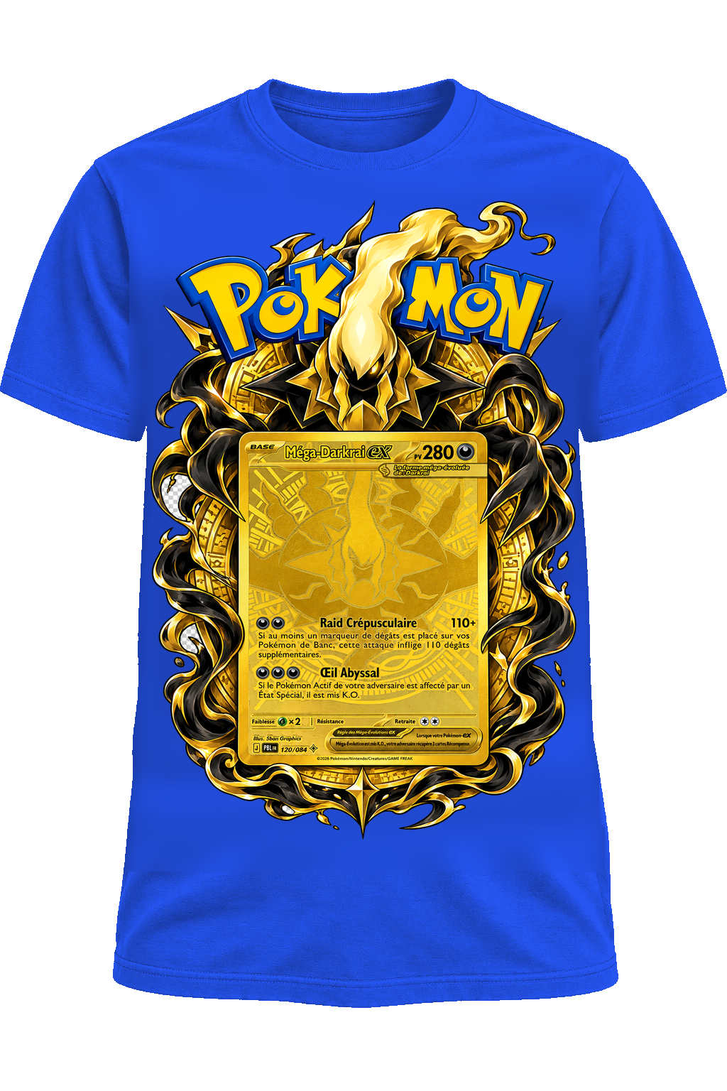Tee-shirt Méga-Darkrai OR 120/084 bleu — West Side Clothing