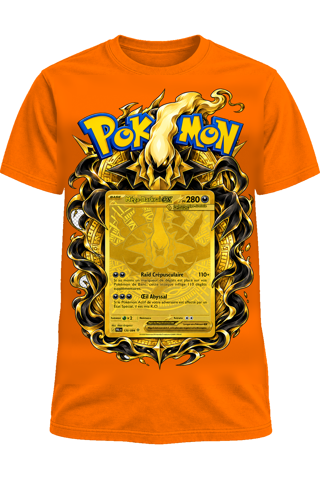 Tee-shirt Méga-Darkrai OR 120/084 orange — West Side Clothing