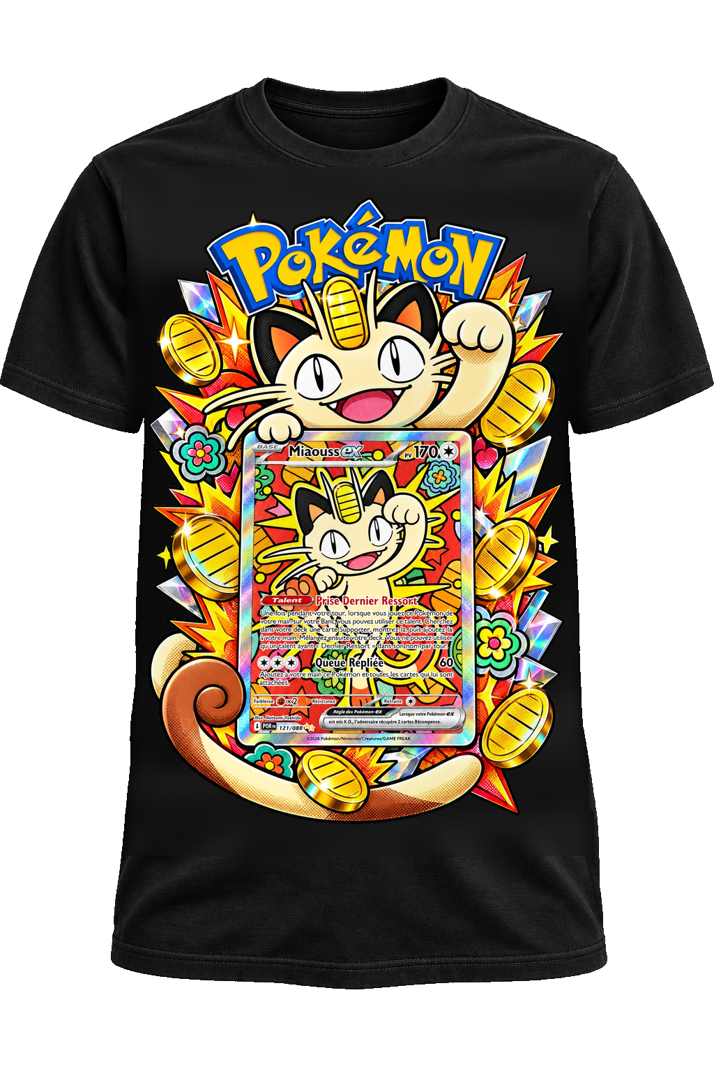 Tee-shirt Miaouss ex 121/088 noir — West Side Clothing